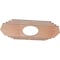 Ekena Millwork Chrysler Wood Fretwork Pierced Ceiling Medallion, Cherry, 28"W x 14"H x 7 3/8"ID x 1/4"T CMWP28X14X0250CSCH - alternate 3
